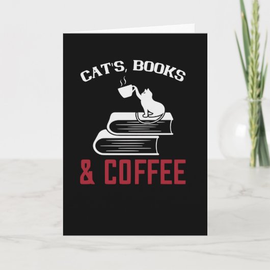 Kattenboeken en koffie kaart (Voorkant)