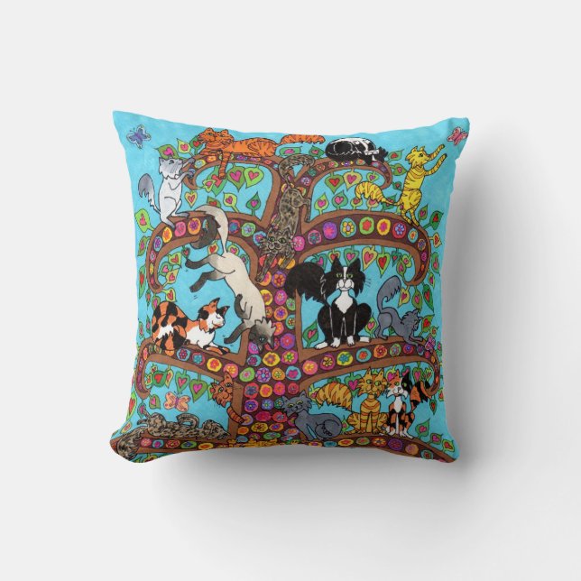 Kattenboom van leven 2 kussen (Voorkant)