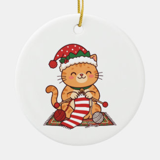 Kattenbreien Sjaal Kerst Ornament Cadeau