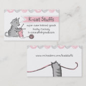 kattenbreipengaren voor katten visitekaartje (Voorkant / Achterkant)