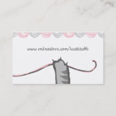 kattenbreipengaren voor katten visitekaartje (Achterkant)