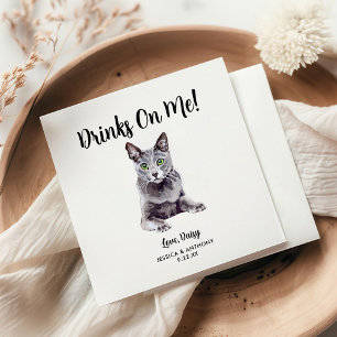 Kattenbruiloft Cocktailservetjes Servet