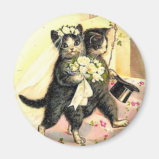 Kattenbruiloft Magneet (Voorkant)