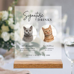 Kattenbruiloft Signature Dranken Cocktailbar Bevro Acryl Bord