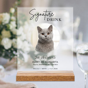Kattenbruiloft Signature Dranken Cocktailbar Bevro Acryl Bord