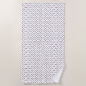 kattencadeau | Leuke kat patroon naadloze achtergr Strandlaken (Voorkant)