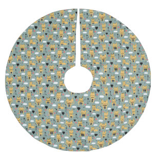 kattencadeau   Schattig kattenpatroon kinderachtig Kerstboom Rok