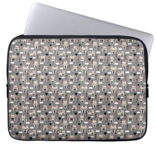 kattencadeau Schattig kattenpatroon kinderachtig Laptop Sleeve
