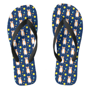 kattencadeau Space Cat Patroon Grafisch Teenslippers