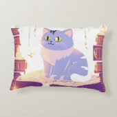 Kattencafé in de bibliotheek accent kussen (Achterkant)