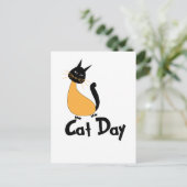 Kattendag briefkaart (Staand voorkant)