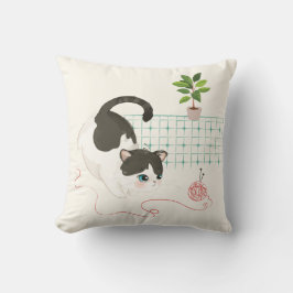 Kattendag - Rood geweer Kussen