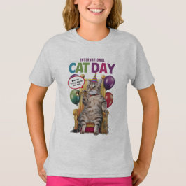 KATTENDAG RUIMTELIJK T-SHIRT