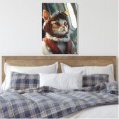 kattendoek afbeelding canvas afdruk (Insitu (Slaapkamer))