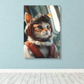 kattendoek afbeelding canvas afdruk (Insitu (Houten vloer))