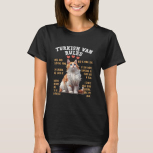 Katteneigenaren TURKISH VAN RULES Grappige Turkse  T-shirt