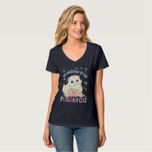 kattenesthesie, de anatomie van het Perzische katj T-shirt
