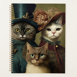 Kattenfamilie in Fancy kleding Planner