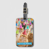 Kattenfeest Bagagelabel (Voorkant (verticaal))