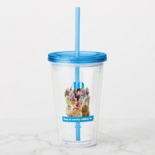 Kattenfeestje Acryl Drinkbeker