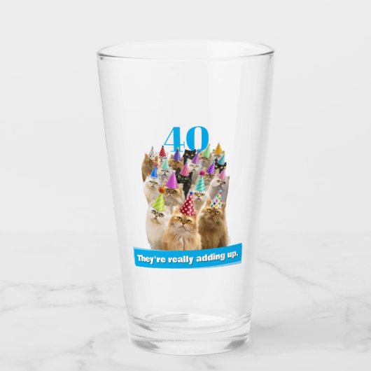 Kattenfeestje Glas (Voorkant)