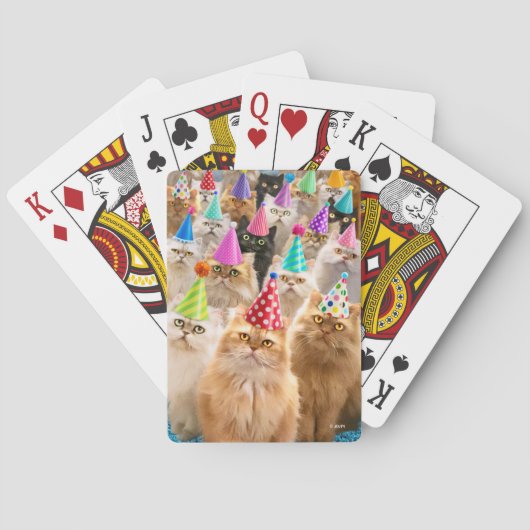 Kattenfeestje Pokerkaarten (Achterkant)