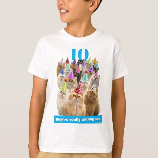 Kattenfeestje T-shirt (Voorkant)