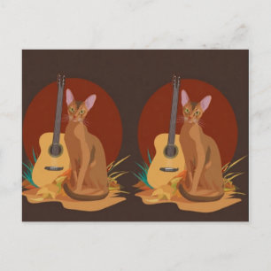 Kattenfolk Muziek Ansichtkaart Briefkaart