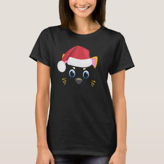 Kattengezicht Dier Groot Schattig Gezicht Kostuum  T-shirt