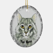kattengezicht keramisch ornament (Rechts)