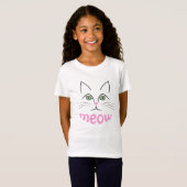 Kattengezicht T-shirt (Voorkant volledig)