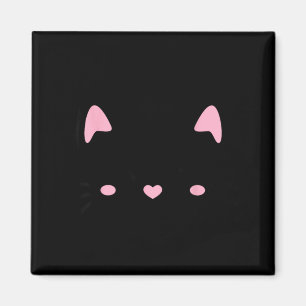 Kattengezicht wimpers kitten schattige katten lief magneet
