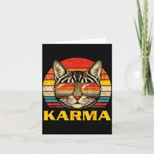 Kattengezicht Zonnebril Karma Grappige Kitten Kat Kaart