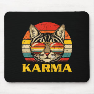 Kattengezicht Zonnebril Karma Grappige Kitten Kat Muismat
