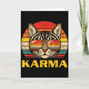 Kattengezicht Zonnekijker Karma Grappige Kitten Ka Kaart