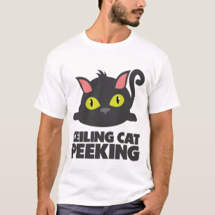 Kattengrappen op het plafond - Grappige internetme T-shirt