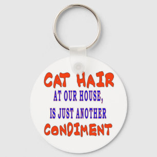 KATTENHAAR BIJ ONS THUIS SLEUTELHANGER