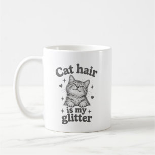 Kattenhaar Is Mijn Glitter Kat Liefhebber Mok