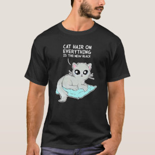 Kattenhaar Op Alles Is Het Nieuwe Zwart Kat T-shirt