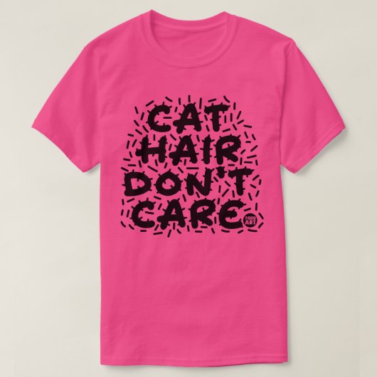 kattenhaar t-shirt (Design voorkant)