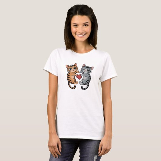 Kattenhart T-shirt (Voorkant volledig)