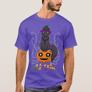 Kattenheks Lui Halloween Kostuum Cute Pompoen Kand T-shirt
