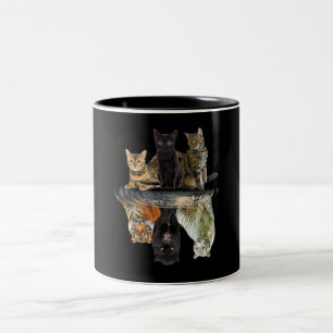 Kattenherdenkingsvriendje kat lovers cute tijger tweekleurige koffiemok