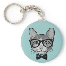Kattenhipster met Stippen Vlinderdas