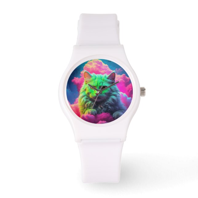 Kattenhorloge voor kattenliefhebber horloge (Voorkant)