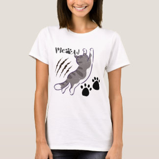 Kattenhouding Krassen en miauwen T-shirt