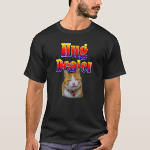 Kattenhumor knuffel dealer Schattige kat met een g T-shirt