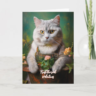 Kattenillustratie feestdagen kaart