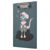 Kattenillustratie voor kinderen Cute Cartoon Kitty Klembord (Links)