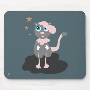 Kattenillustratie voor kinderen Cute Cartoon Kitty Muismat